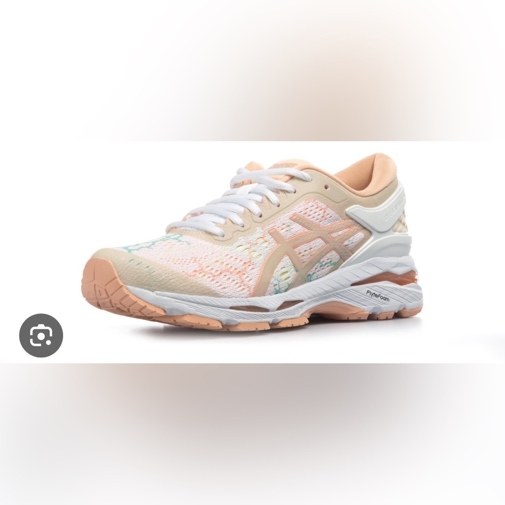 NIB ASICS Gel Kayano 24 Lite Show  white/apricot ice sz 8 NWT - Picture 14 of 16